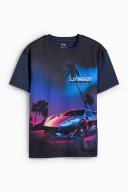 Automobile e palma - maglia a maniche corte
