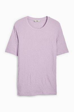 T-shirt - regular fit - texturé