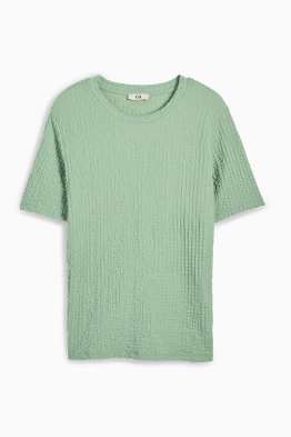 T-shirt - regular fit - met structuur