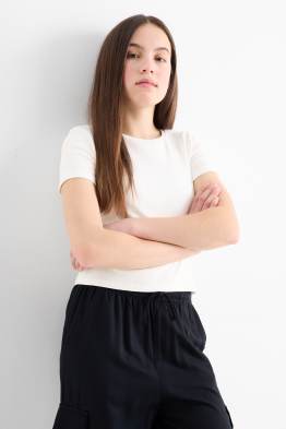Set van 3 - T-shirt - geribd