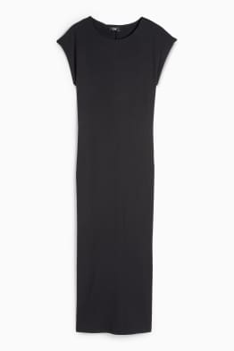 T-Shirt-Kleid - gerippt