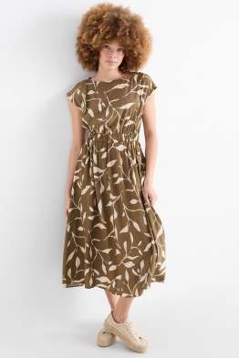 Fit & Flare Kleid - gemustert
