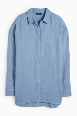 Blouse van mousseline