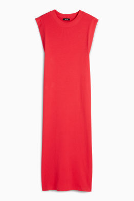 T-shirt dress - ribbed