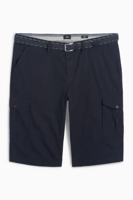 Cargo-bermuda met riem
