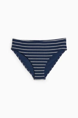 Bikini bottoms - mid-rise waist - LYCRA® XTRA LIFE™ - striped