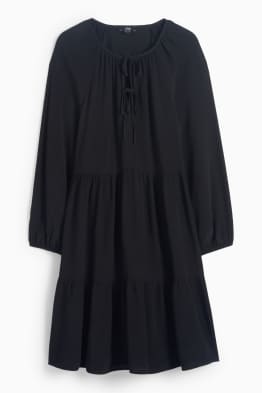 Robe évasée en viscose