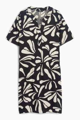 Jurk van viscose - met patroon