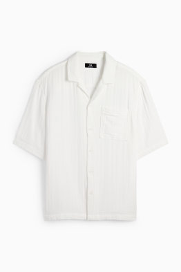 Mušelínová košile - relaxed fit - klopový límec
