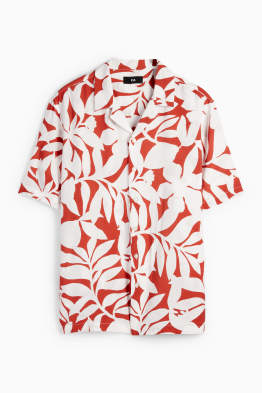 Chemise - regular fit - col à revers - à motif