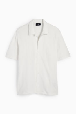 Košile - relaxed fit - klopový límec - strukturovaná