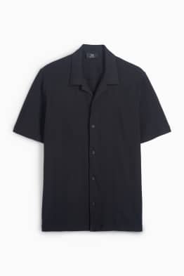 Košile - relaxed fit - klopový límec - strukturovaná