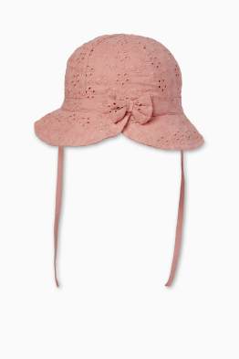 Baby hat - broderie anglaise