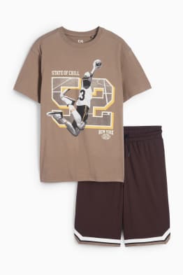 Basketbal - set - T-shirt en shorts - 2-delig