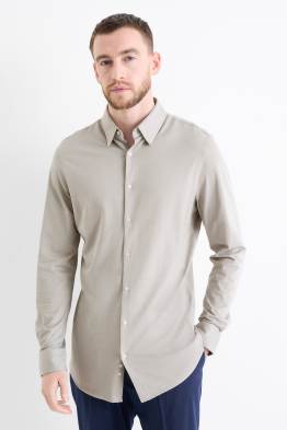 Koszula biznesowa - slim fit - kołnierzyk kent