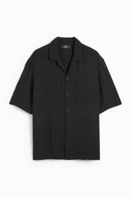 Mušelínová košile - relaxed fit - klopový límec