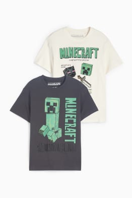 Lot de 2 - Minecraft - T-shirt