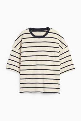 T-shirt basic - oversize - a righe