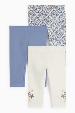 Confezione da 3 - palma - leggings pinocchietto