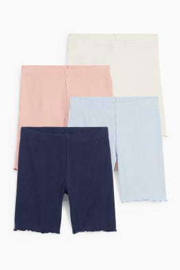Multipack 4er - Radlerhose - gerippt