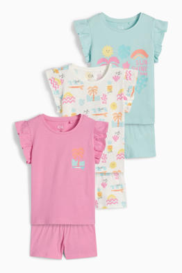 Multipack 3er - Shorty-Pyjama - 6 teilig
