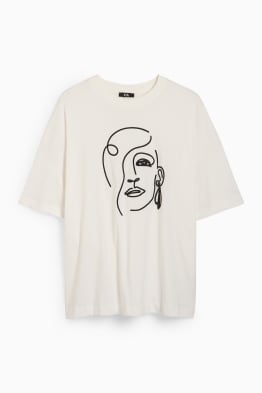 T-shirt con strass