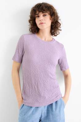 T-shirt - regular fit - texturé