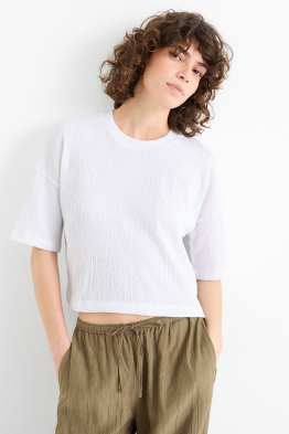 T-shirt - relaxed fit - textured