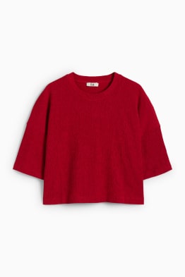 T-shirt - relaxed fit - textured