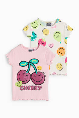 Multipack 2 ks - SmileyWorld® - tričko s krátkým rukávem - žebrované
