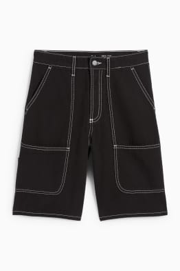 Jeans-Bermudas