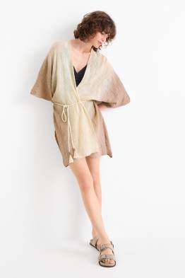 Kimono - patterned - textured