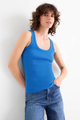 Basic top - ribstof
