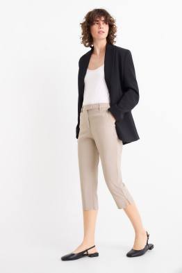 Capri broek - mid waist - slim fit