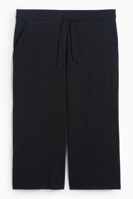 Pantaloni in jersey - vita media - gamba ampia
