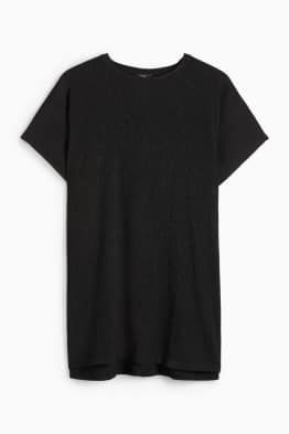 T-shirt - slim fit - tessuto tramato