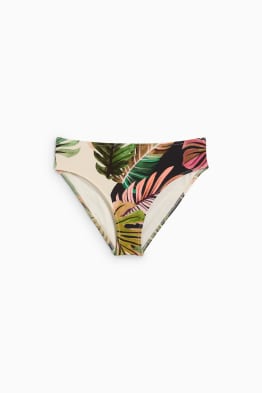 Bikini bottoms - mid-rise waist - LYCRA® XTRA LIFE™ - patterned