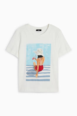 T-shirt con strass - regular fit