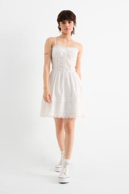Fit & flare-jurk - Broderie Anglaise