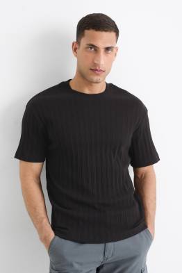 T-shirt - relaxed fit - ribbed