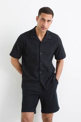 Košile - relaxed fit - klopový límec - strukturovaná