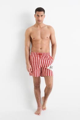 Badeshorts - gestreift - Coca-Cola