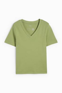 T-shirt basique à encolure en V