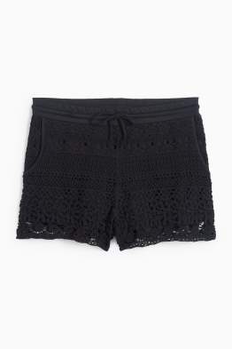 Shorts - mid-rise waist