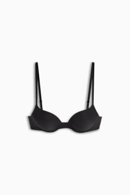 Biustonosz z fiszbinami - PLUNGE - push-up - LYCRA®