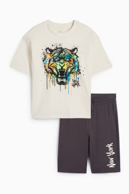 Tijger - set - T-shirt en short - 2-delig