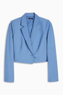 Cropped blazer - fitted - ribbed