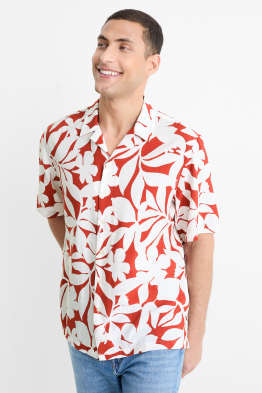 Chemise - regular fit - col à revers - à motif