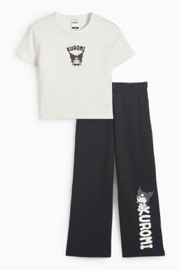 Kuromi - set - maglia a maniche corte e pantaloni sportivi - 2 pezzi