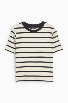 T-shirt - a coste - a righe